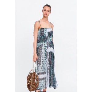 NWT Zara printed long dress